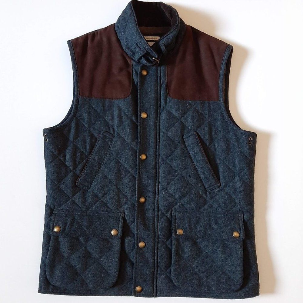 Jos A Bank 1905 Insulated Blue Vest L